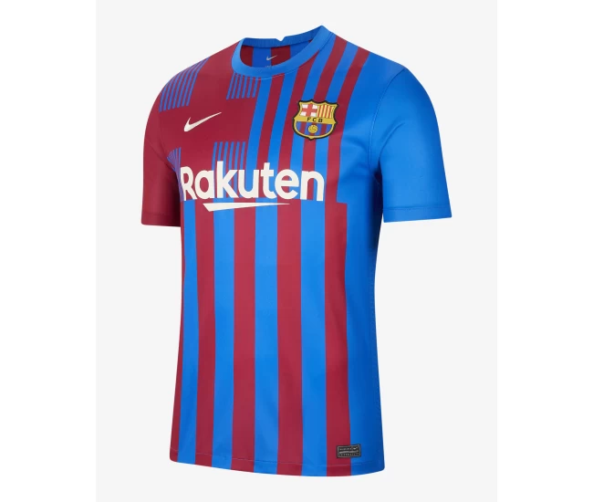 FC Barcelona 2021 22 Stadium Home Soccer Jersey