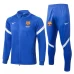  Barcelona FC Blue Training Presentation Soccer Tracksuit 2021-22