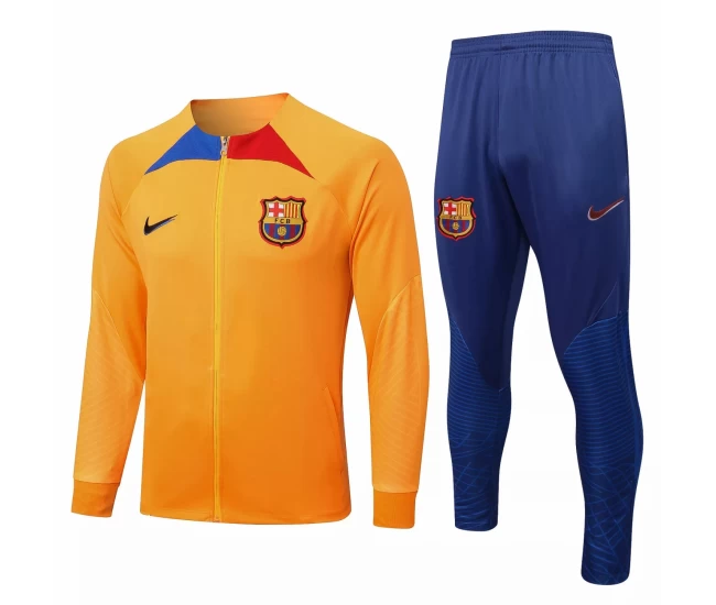FC Barcelona Soccer Orange Training Presentation Tracksuit 2022-23