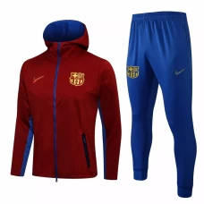FC Barcelona Soccer Hooded Presentation Tracksuit Red 2021