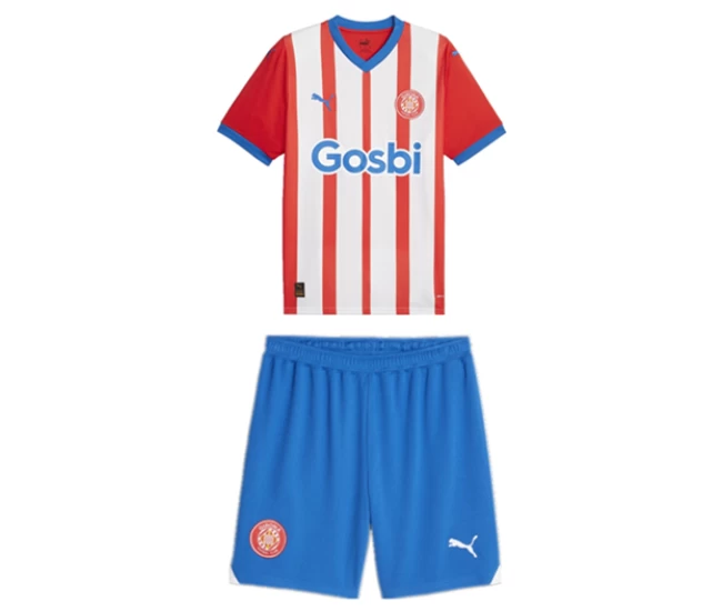 Girona FC Kids Home Soccer Kit 2023-24