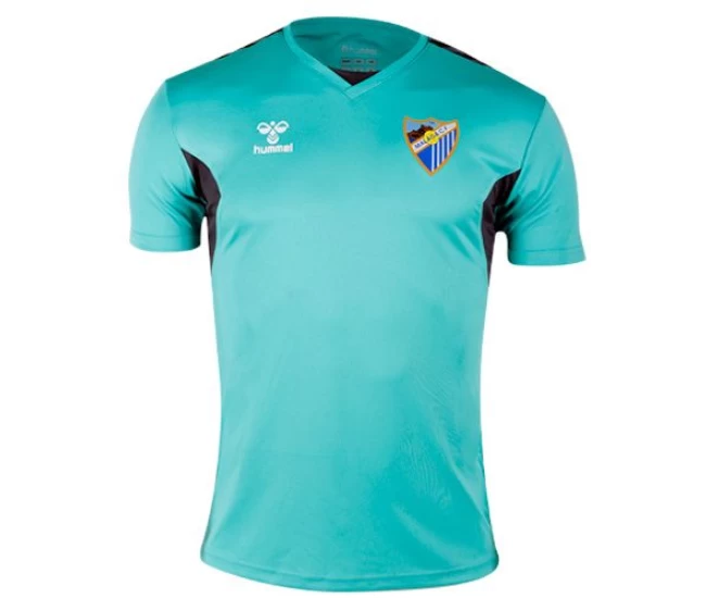 Málaga CF Mens Turquoise Training Soccer Jersey 2023-24