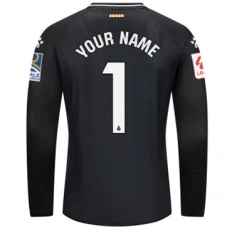 RCD Espanyol Mens Black Long Sleeve Goalkeeper Soccer Jersey 2023-24