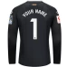RCD Espanyol Mens Black Long Sleeve Goalkeeper Soccer Jersey 2023-24