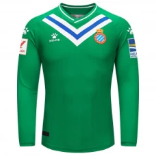 RCD Espanyol Mens Green Long Sleeve Goalkeeper Soccer Jersey 2023-24