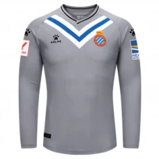 RCD Espanyol Mens Grey Long Sleeve Goalkeeper Soccer Jersey 2023-24