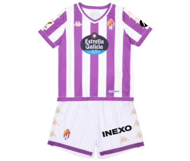 Real Valladolid Kids Home Soccer Kit 2023-24