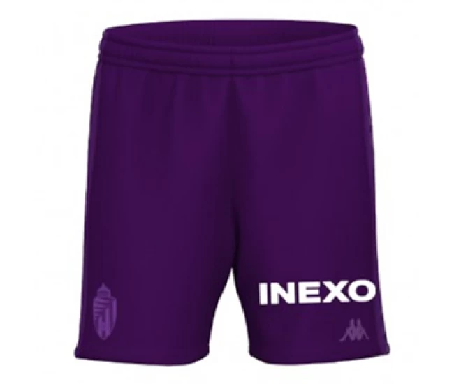 Real Valladolid Mens Away Soccer Shorts 2023-24