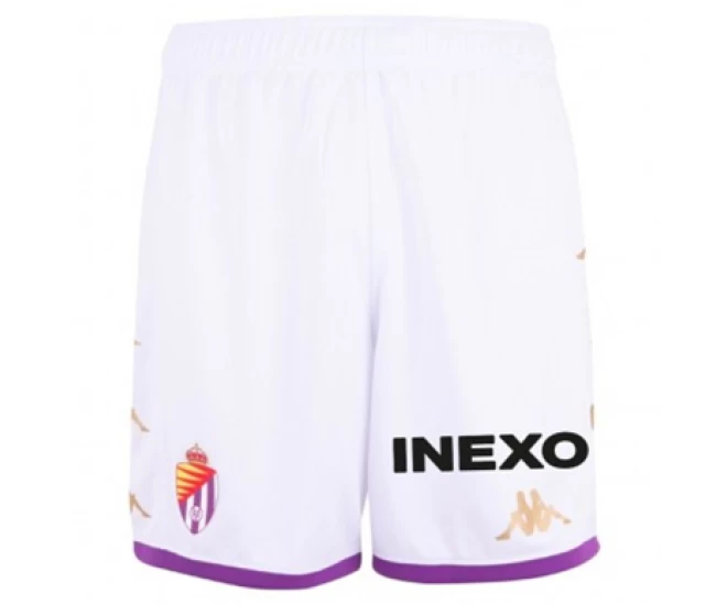 Real Valladolid Mens Home Soccer Shorts 2023-24