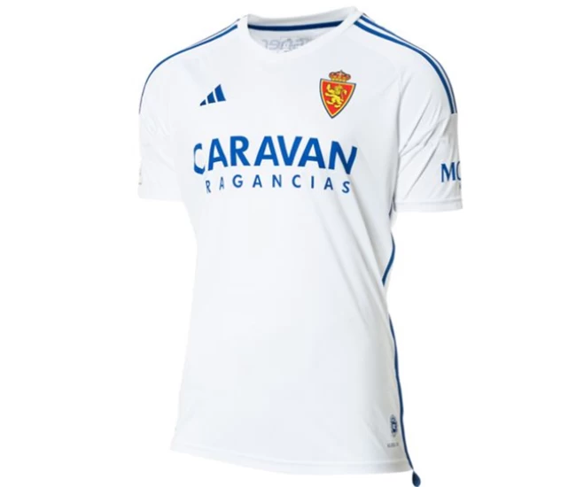 Real Zaragoza Womens Home Soccer Jersey 2023-24