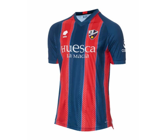 SD Huesca Mens Home Soccer Jersey 2023-24