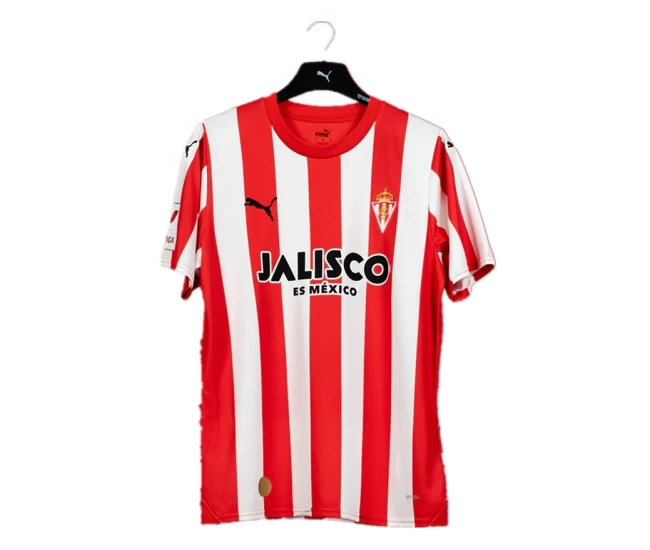 Sporting de Gijón Mens Home Soccer Jersey 2023-24