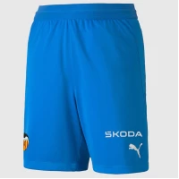 Valencia CF Mens Blue Goalkeeper Soccer Shorts 2023-24