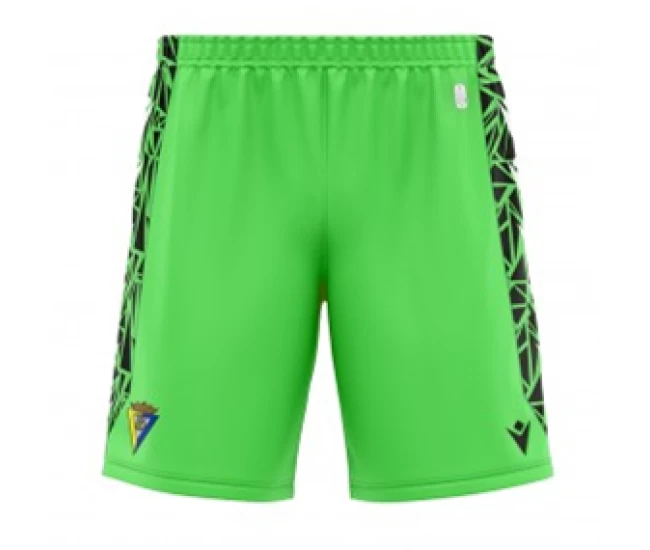 Cádiz CF Mens Green Goalkeeper Soccer Shorts 2023-24