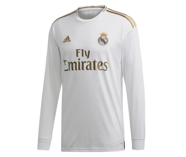 Real Madrid Home Long Sleeve Soccer Jersey 2019-2020
