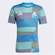 Real Madrid Mens Pre Match Soccer Jersey 2025-26
