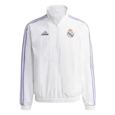 Real Madrid Mens Anthem Reversible Soccer Jacket 2023