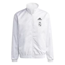 Real Madrid Mens Anthem Reversible Soccer Jacket 2023