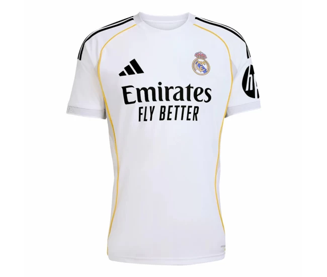 Real Madrid Mens Home Soccer Jersey 2025