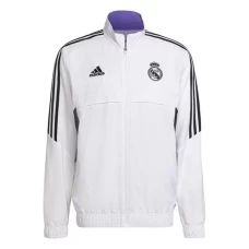 Real Madrid Mens Presentation Soccer Jacket White 2023