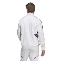 Real Madrid Mens Presentation Soccer Jacket White 2023