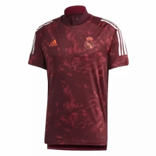 Real Madrid Mens UCL Train Soccer Jersey Maroon 2020 2021