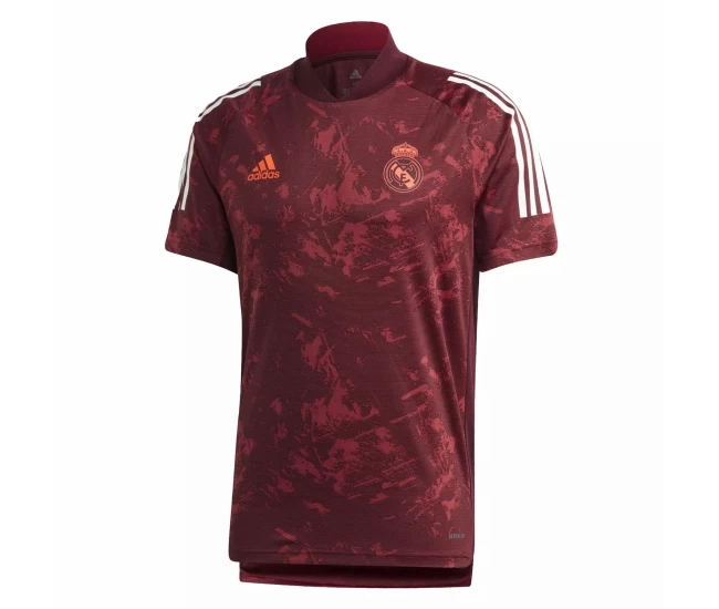 Real Madrid Mens UCL Train Soccer Jersey Maroon 2020 2021