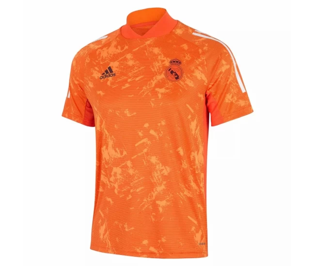 Real Madrid Mens UCL Training Soccer Jersey Orange 2020 2021