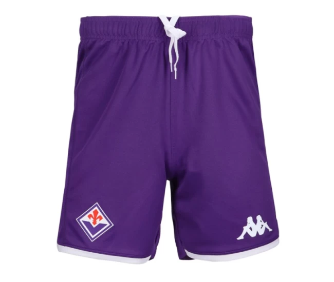 Fiorentina Mens Home Soccer Shorts 2023-24