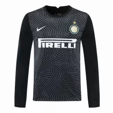 Inter Milan Goalkeeper Long Sleeve Soccer Jersey Black 2020 2021