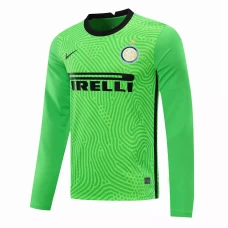 Inter Milan Goalkeeper Long Sleeve Soccer Jersey Green 2020 2021