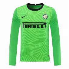 Inter Milan Goalkeeper Long Sleeve Soccer Jersey Green 2020 2021