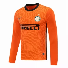 Inter Milan Goalkeeper Long Sleeve Soccer Jersey Orange 2020 2021