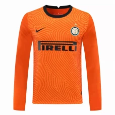 Inter Milan Goalkeeper Long Sleeve Soccer Jersey Orange 2020 2021