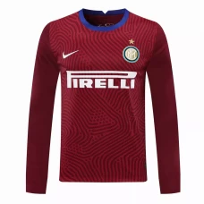 Inter Milan Goalkeeper Long Sleeve Soccer Jersey Red 2020 2021