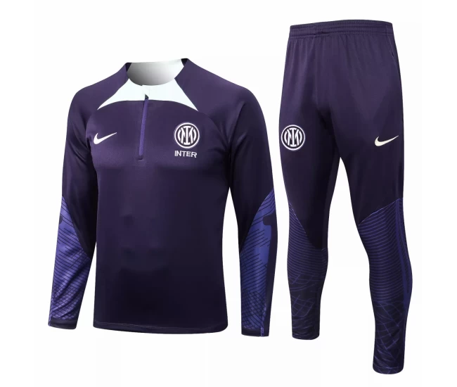 Inter Milan Soccer Purple Training Technical Tracksuit 2022-23