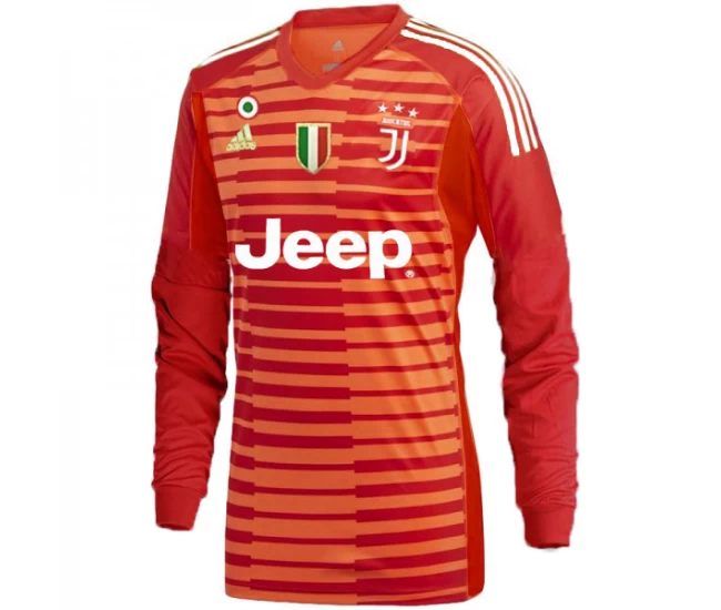 Juventus 2018-2019 Red Goalkeeper Long Sleeve Soccer Jersey