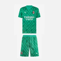 AC Milan Kids Goalkeeper Home Soccer Kit 23-24