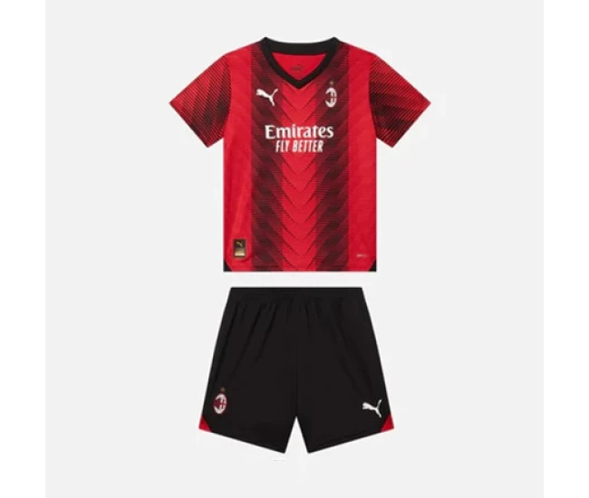 AC Milan Kids Home Soccer Kit 23-24