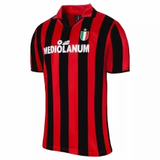 AC Milan Retro Home Soccer Jersey 1988-89