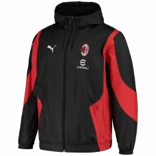 AC Milan Mens Pre Match Anthem Soccer Jacket 2023
