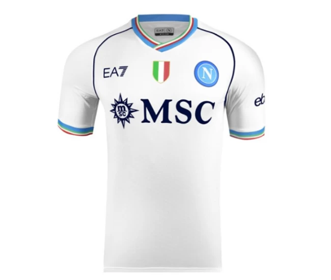 SSC Napoli Europe Mens Away Soccer Jersey 2023-24