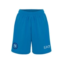 SSC Napoli Mens Sky Blue Soccer Shorts 2023-24