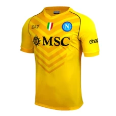 SSC Napoli Mens Yellow Goalkeeper Soccer Jersey 2023-24