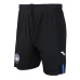 Atalanta Mens Black Home Soccer Shorts 2023-24