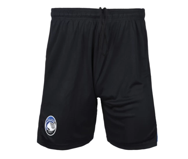 Atalanta Mens Black Home Soccer Shorts 2023-24