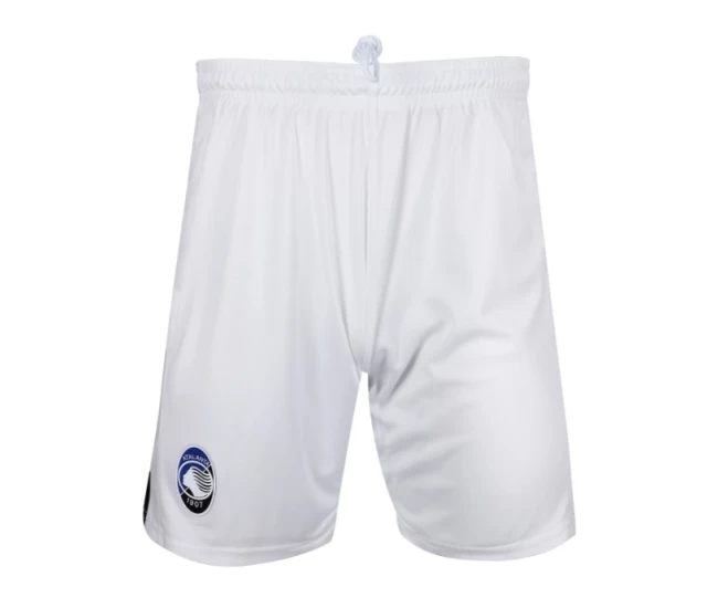 Atalanta Mens White Home Soccer Shorts 2023-24