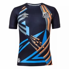 Umbro Santos Goalkeeper Black Soccer Jersey 2020 2021