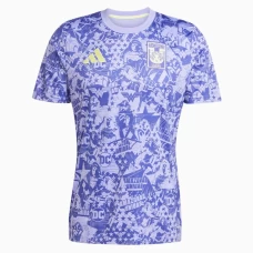 Adidas x DC Comics Tigres UANL Men's Wonder Woman Pre-Match Soccer Jersey 2025