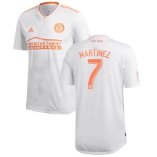 Men's Atlanta United FC Josef Martinez White 2018 King Peach Authentic Player Soccer Jersey